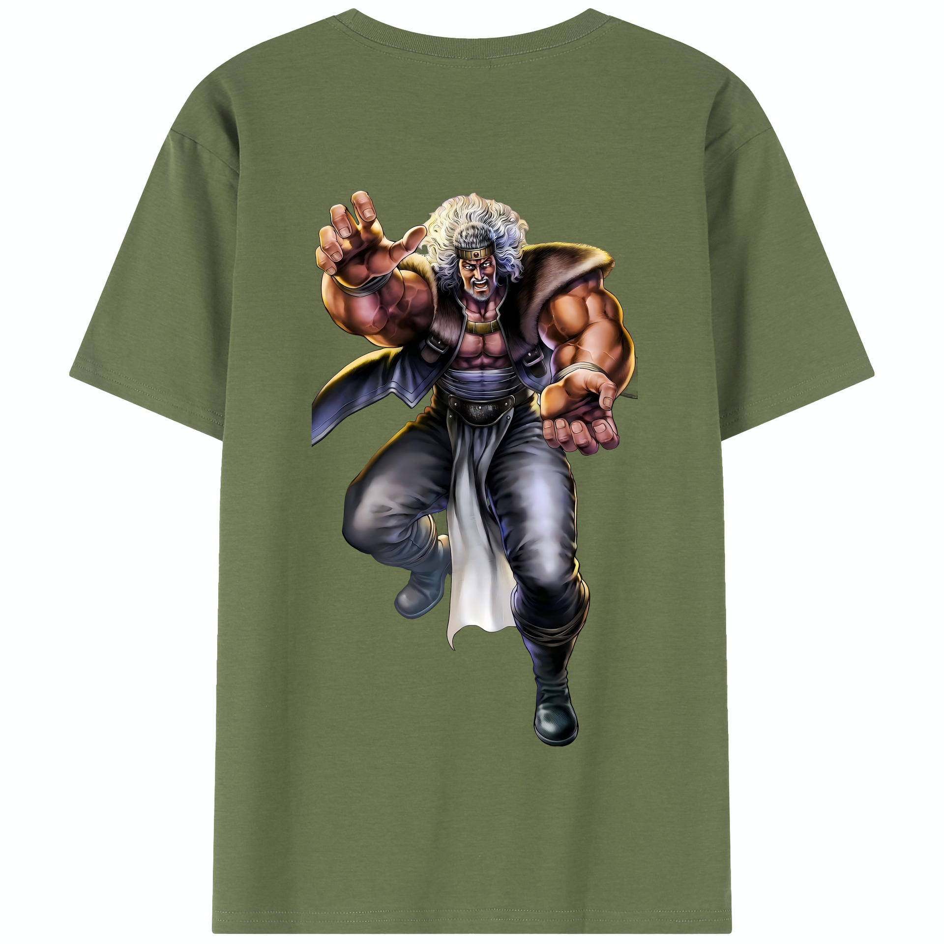（画像用） 北斗の拳 Fist of the North Star 綿100％半袖Tシャツ（背面プリント）